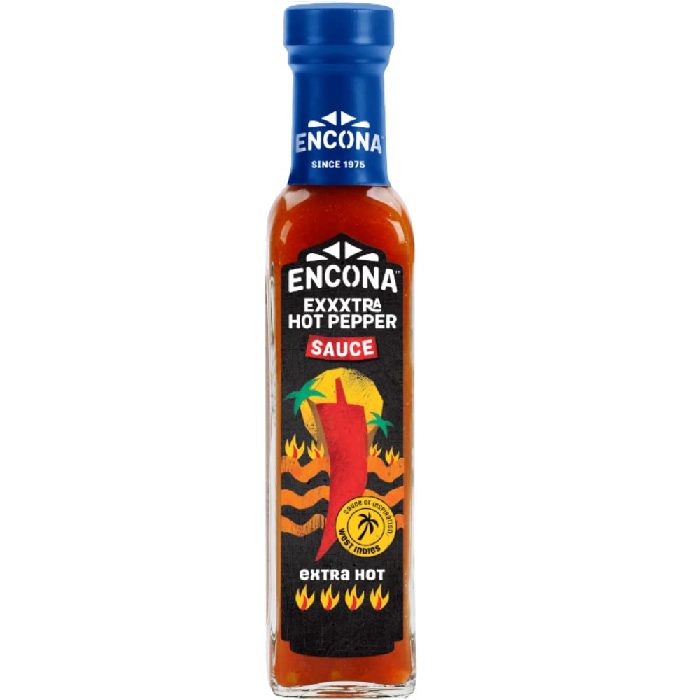 Encona Extra Hot Pepper Sauce 6 x 142ml