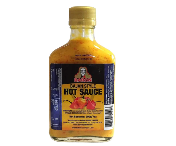 Baron Bajan Hot Sauce 12 x 200ml