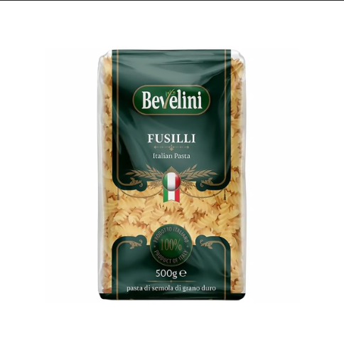 Bevelini Italian Fusilli Pasta 5/20 x 500g/500g