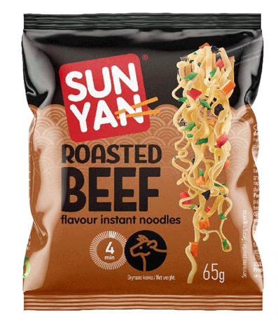 Sun Yan Noodles Roasted Beef 33 x 65g