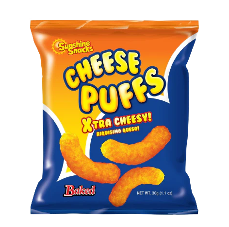 Sunshine Snacks Cheese Puffs 48 x 30g