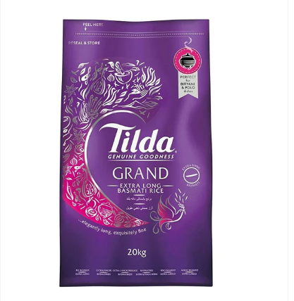 Tilda Grand White Rice 20kg