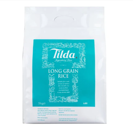 Tilda Long Grain Rice 5kg