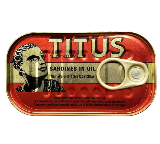 Titus Sardines Hot 48 x 125g