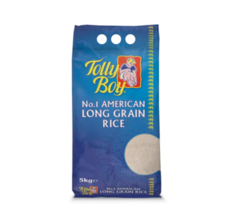 Tolly Boy Long Grain Rice 6/1 x 2kg/5kg