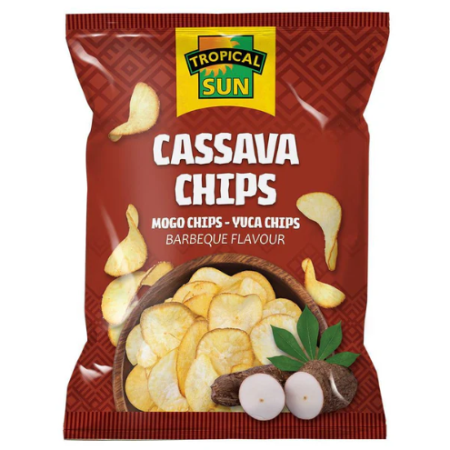 Tropical Sun Cassava Chips BBQ 12 x 80g