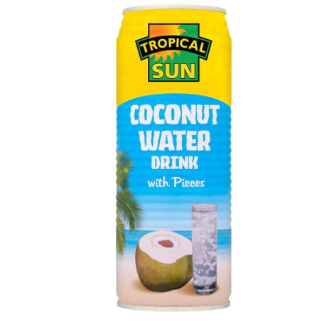 Tropical sun Coconut Water with Pieces 12 x 520ml