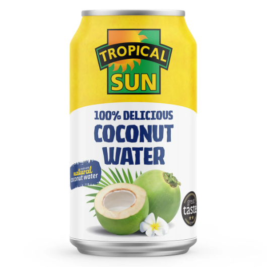 Tropical suns Coconut Water 12 x 330ml