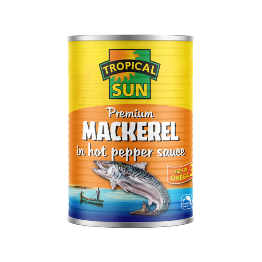 TropicalSun Canned mackarel - in hot pepper soup 400g