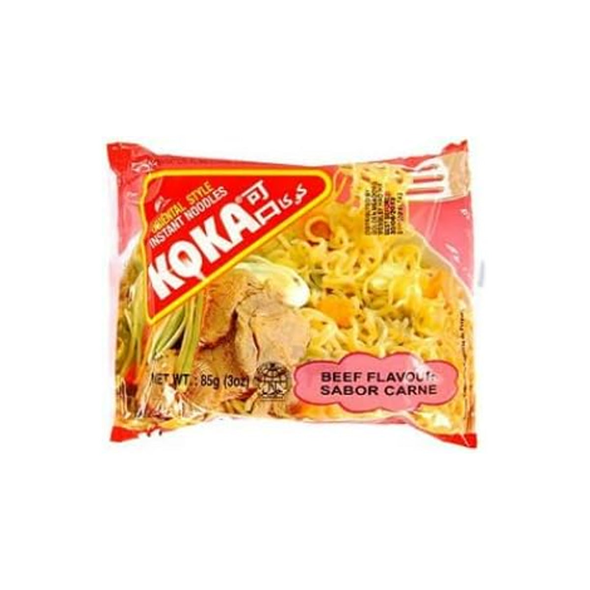 Koka Noodles Beef 30/85g