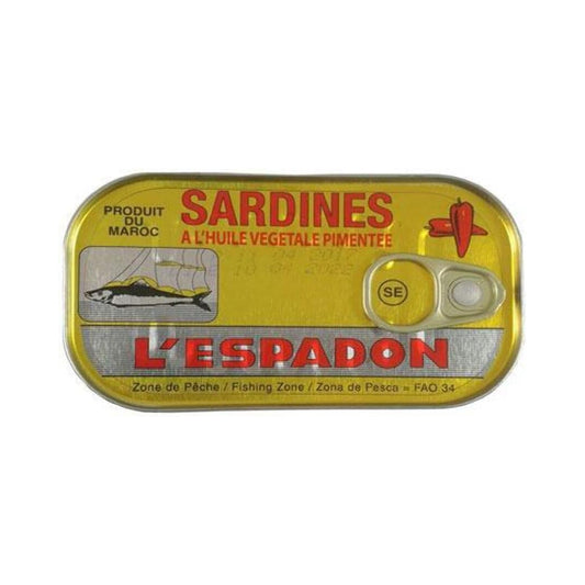 L’Espadon Sardines in Vegetable Oil 12 x 125g