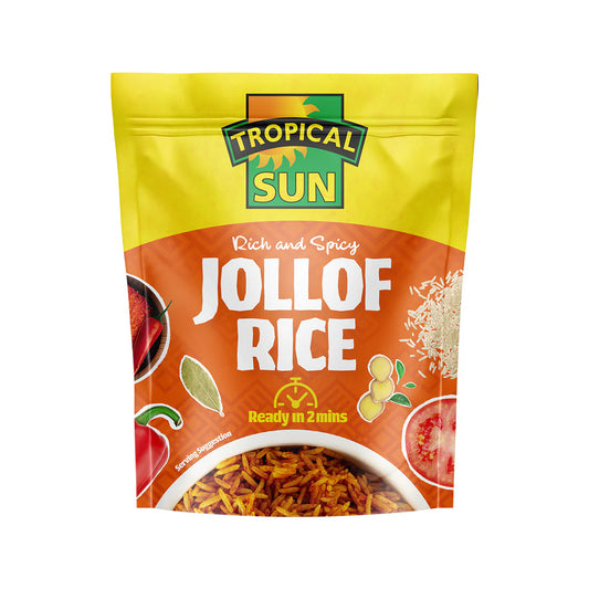 Tropical Sun Jollof Rice (microwaveable) 8 x 250kg