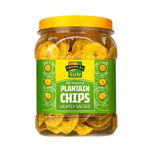 Tropical Sun Plantain Chips Salted 6 x 450g