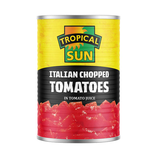 tropical sun chopped tomatoes 12 x 400g