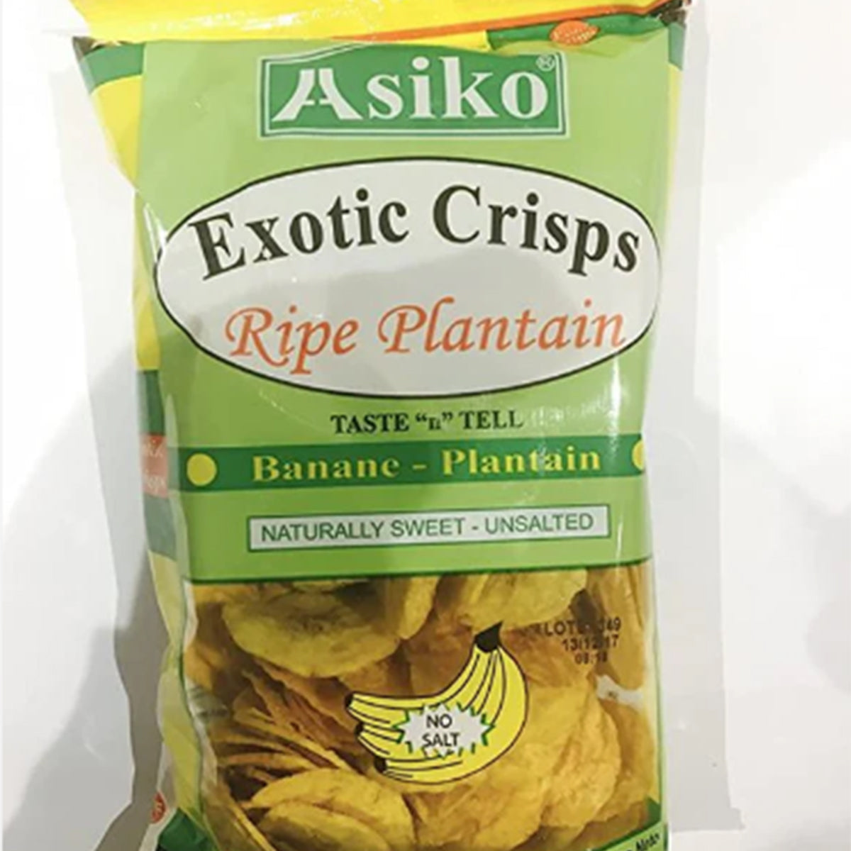 Exotic Plantain Chips Natural 30 x 75g