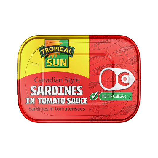 Tropical Sun Canadian Style Sardines in Tomato Sauce 12 x 106g