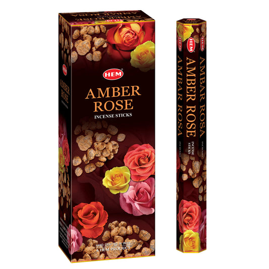 Hem Amber Rose Incense 6 x 20 sticks