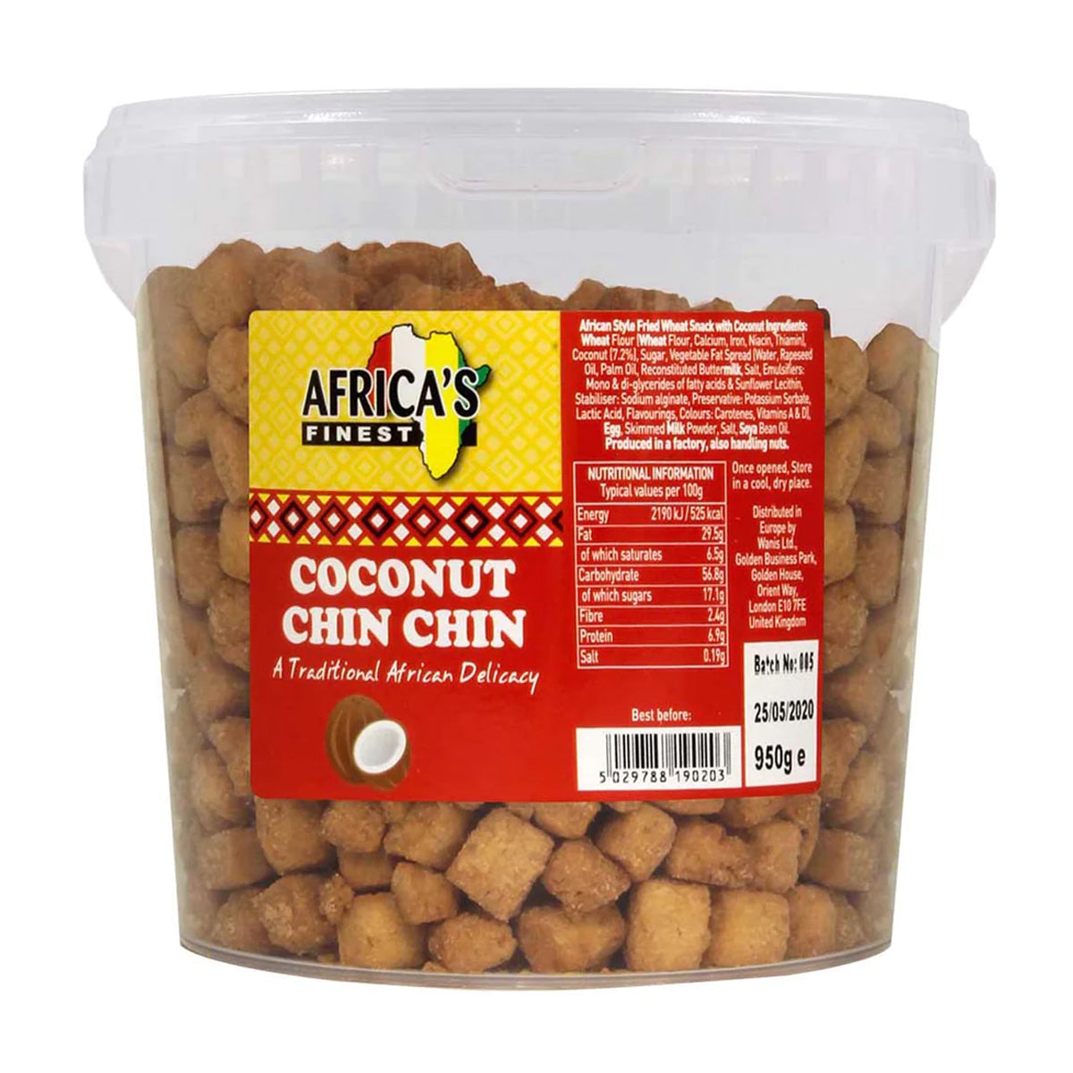 Africa’s Finest Chin Chin Coconut 4 x 950g