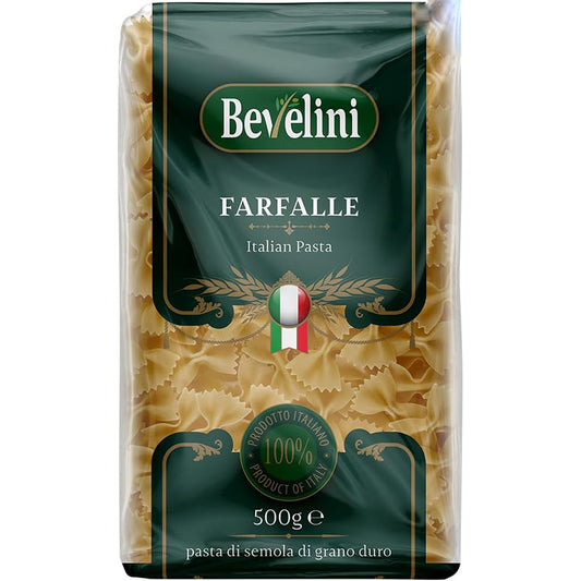 Bevelini Italian Farfalle Pasta 5/20 x 500g/500g